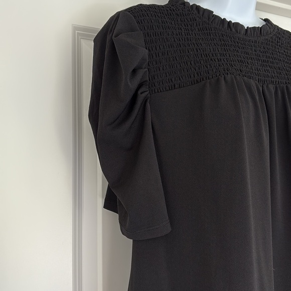 NWT Adrianna Papell Smocked Puff Sleeve Top Size M - Picture 5 of 8